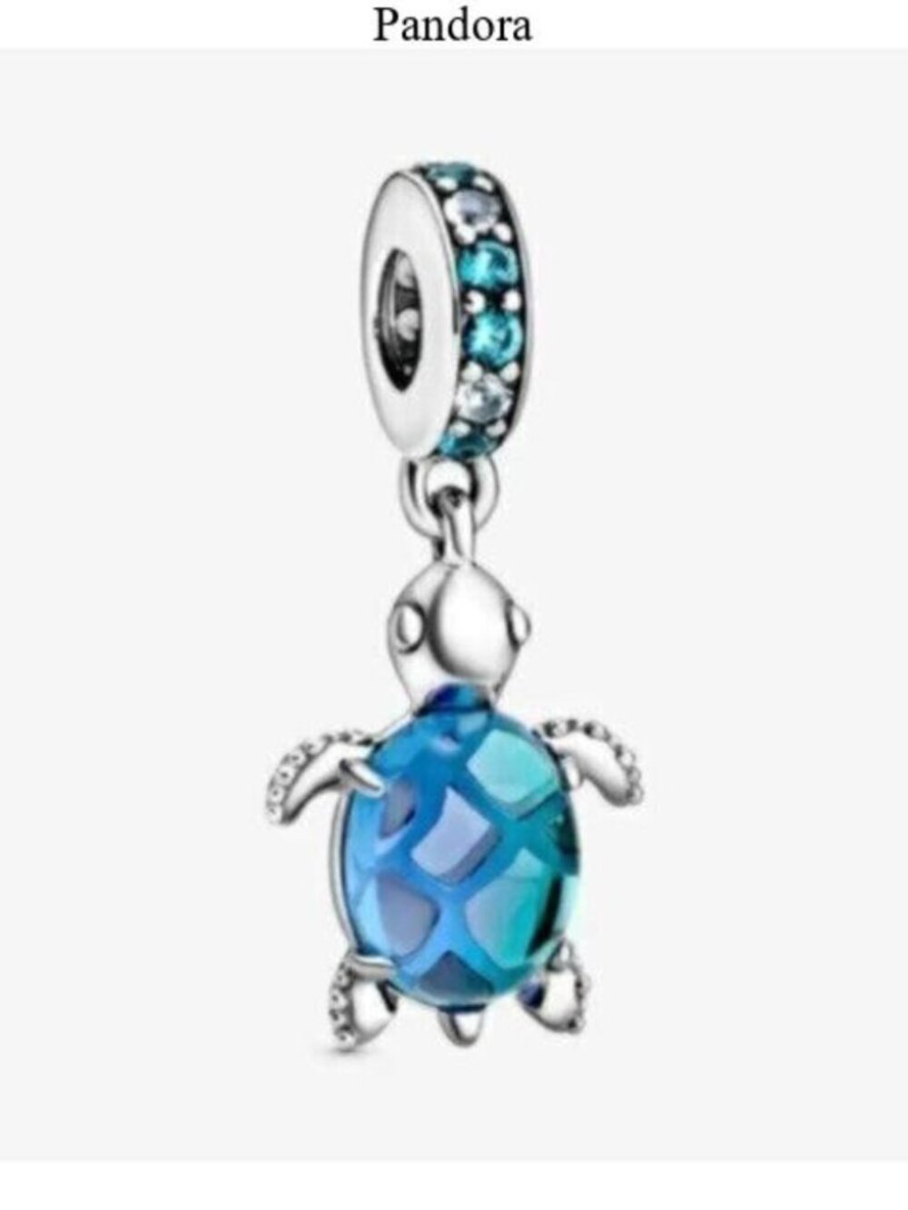 Pandora Murano Glass Sea Turtle Dangle Charm